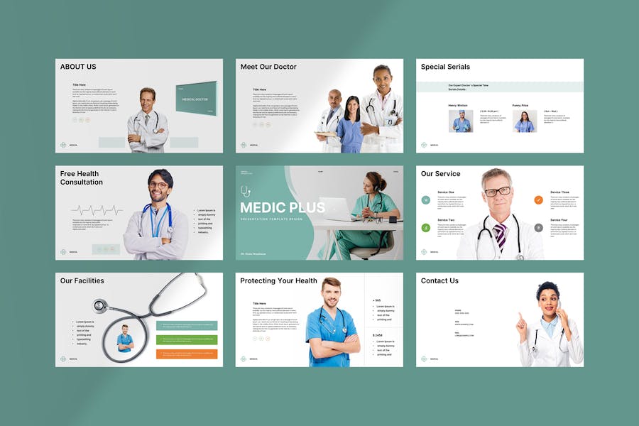 医疗咨询服务介绍宣传PPT模板 - PPT派