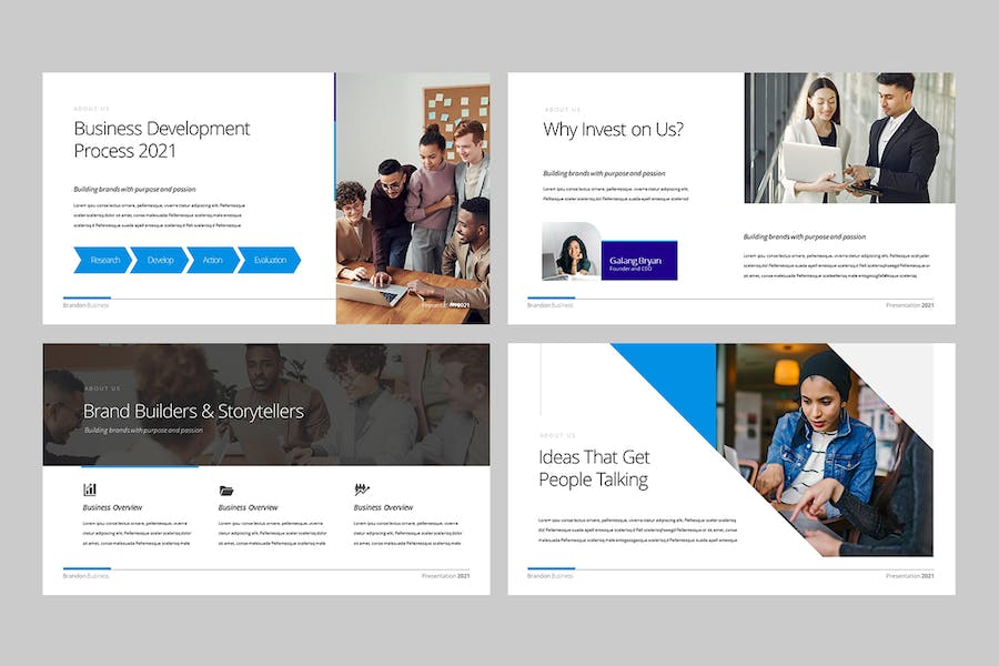 商务企业项目推介融资路演Keynote模板 - PPT派