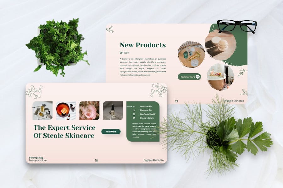 护肤品品牌推广营销方案Keynote模板 - PPT派