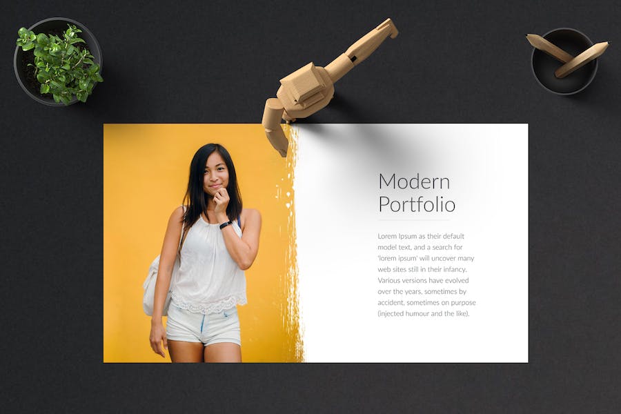 时尚杂志风格内容展示Keynote模板 - PPT派