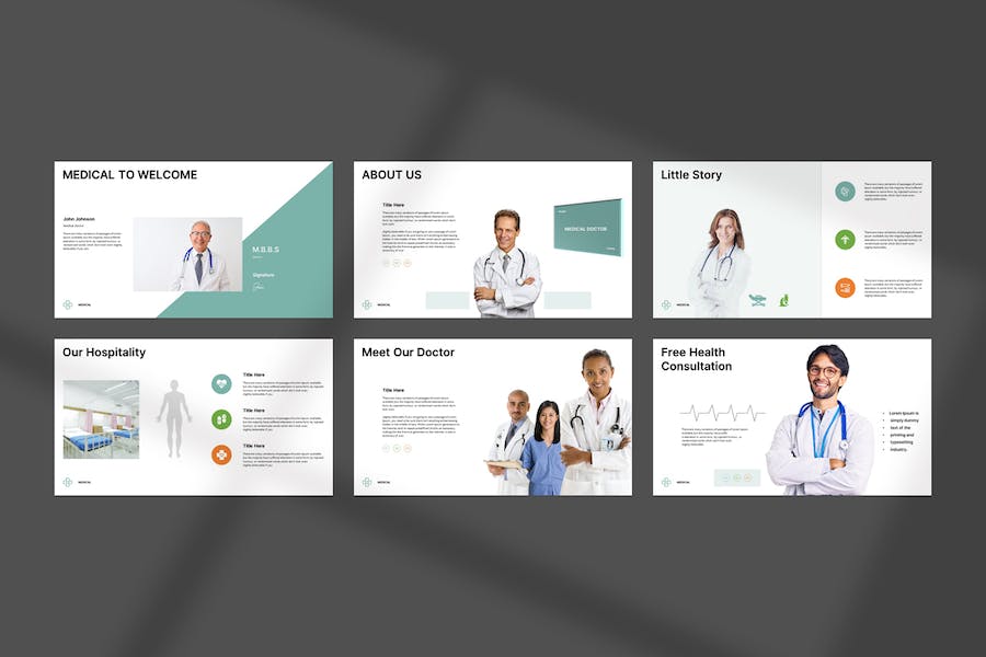 医疗咨询服务介绍宣传PPT模板 - PPT派