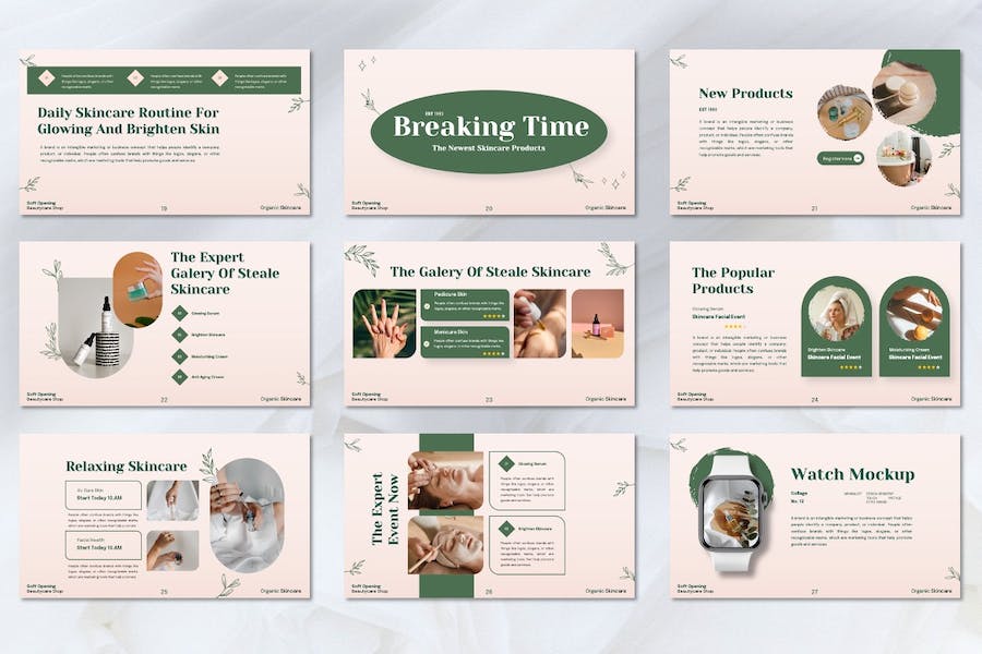 护肤品品牌推广营销方案Keynote模板 - PPT派