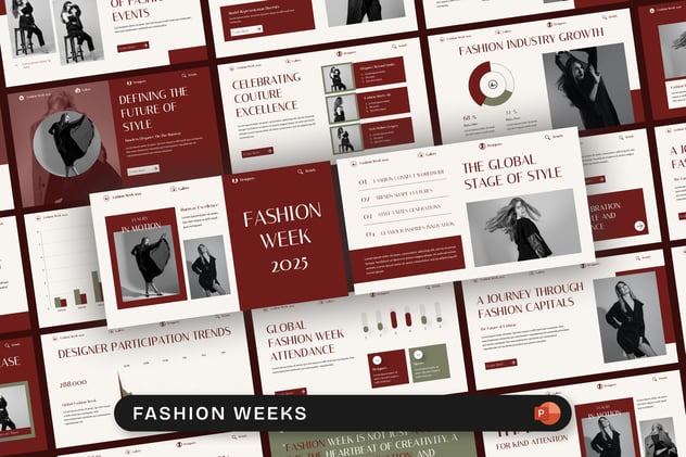 服装品牌发布会秋冬新品展示PPT模板 - PPT派