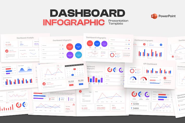 仪表板-信息图表-PowerPoint-模板 - PPT派