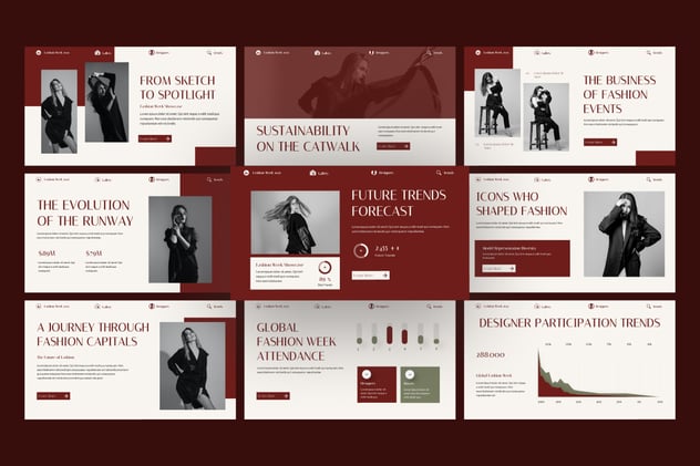 服装品牌发布会秋冬新品展示PPT模板 - PPT派