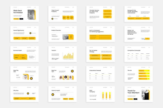 现代投资者融资路演平台Keynote模板 - PPT派