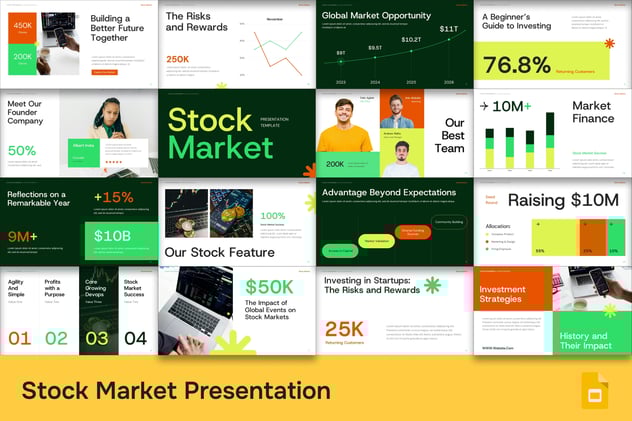 股票市场分析投资方案PPT模板 - PPT派
