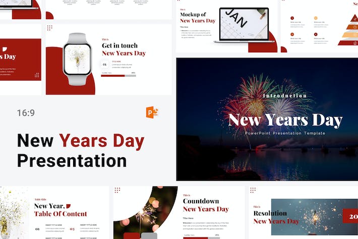 新年主题贺岁祝福文化展示PPT模板 - PPT派