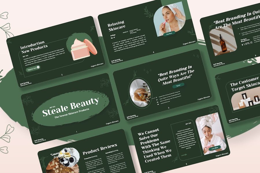 护肤品品牌推广营销方案Keynote模板 - PPT派