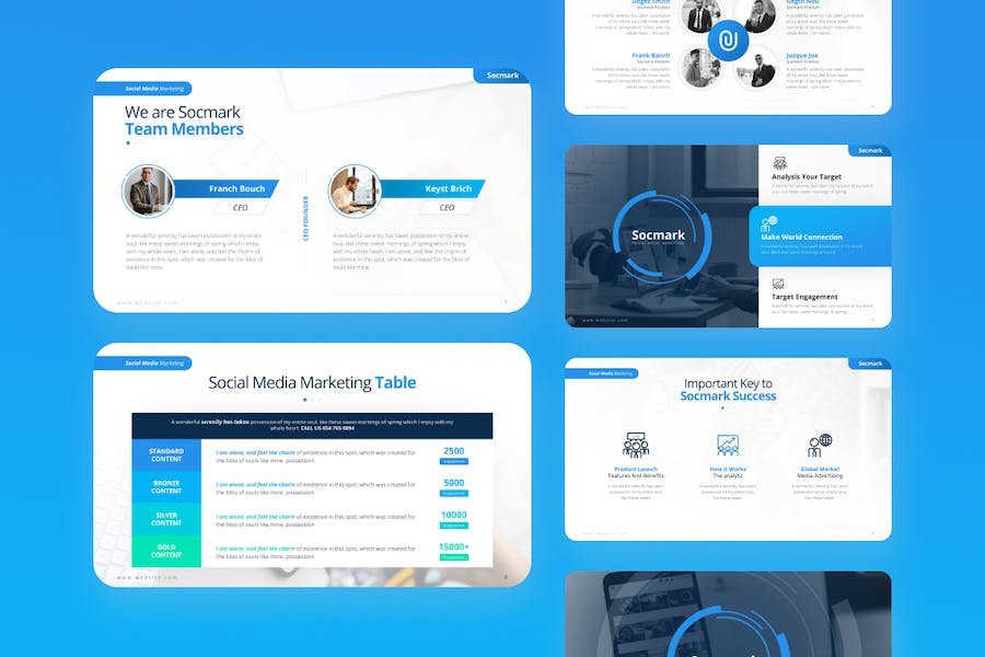 Socmark-sosial-media-marketing-keynote-template - PPT派