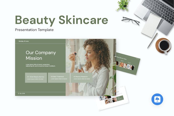 美容护肤品产品推广宣传Keynote模板 - PPT派