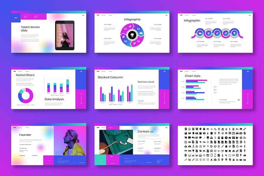 创意商务产品推广方案PPT模板 - PPT派