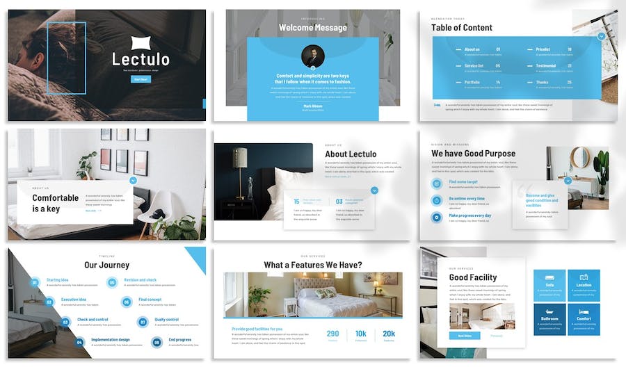 床垫产品推介展示Keynote模板 - PPT派