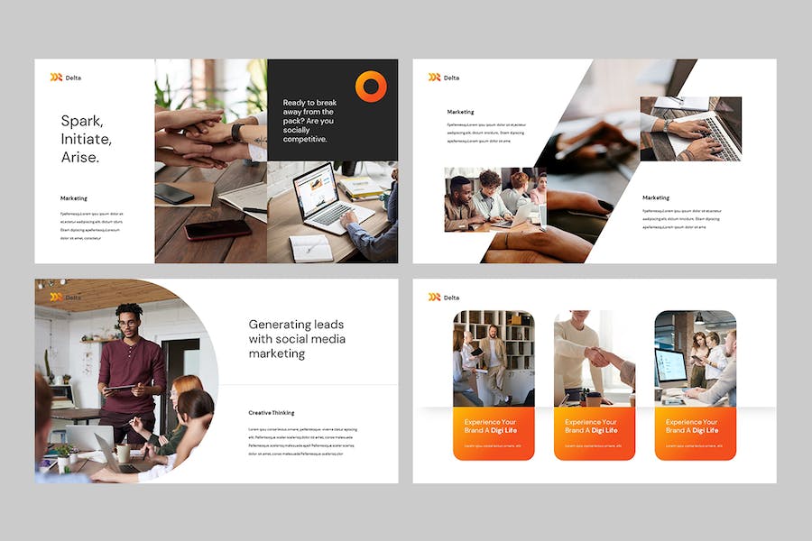 欧美风格商业路演融资计划PPT模板 - PPT派