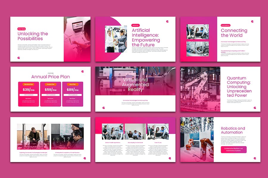 人工智能技术方案展示应用PPT模板 - PPT派