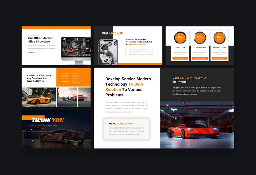 汽车跑车运动销售推广方案PPT模板 - PPT派