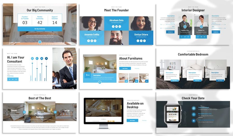 床垫产品推介展示Keynote模板 - PPT派