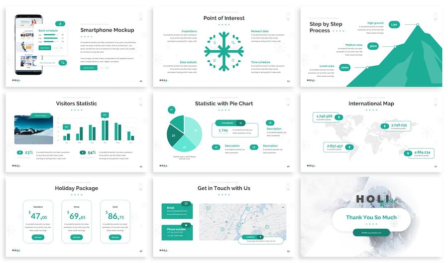 冬季假期营销推广主题Keynote模板 - PPT派