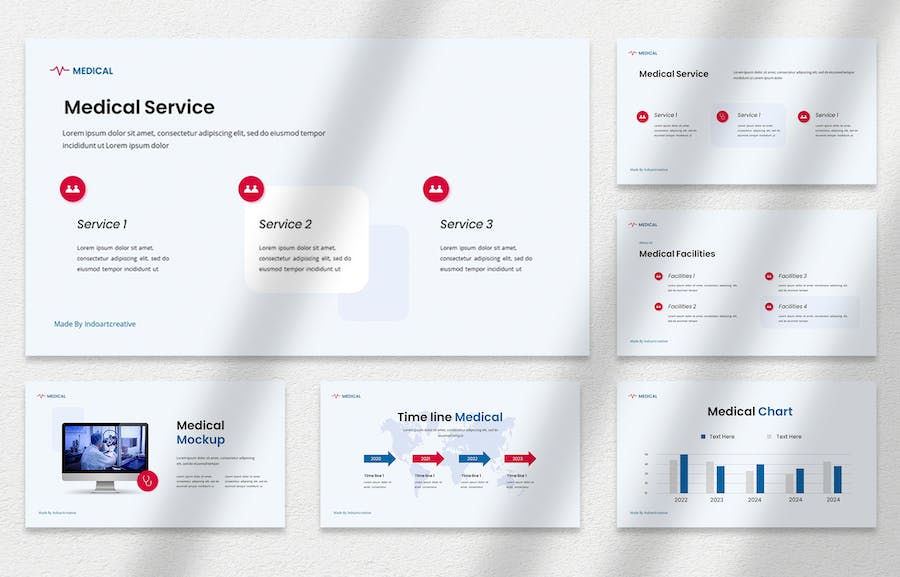 医疗保健服务介绍推介PPT模板 - PPT派