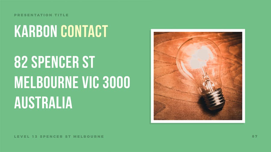 碳主题环保低碳宣传Keynote模板 - PPT派