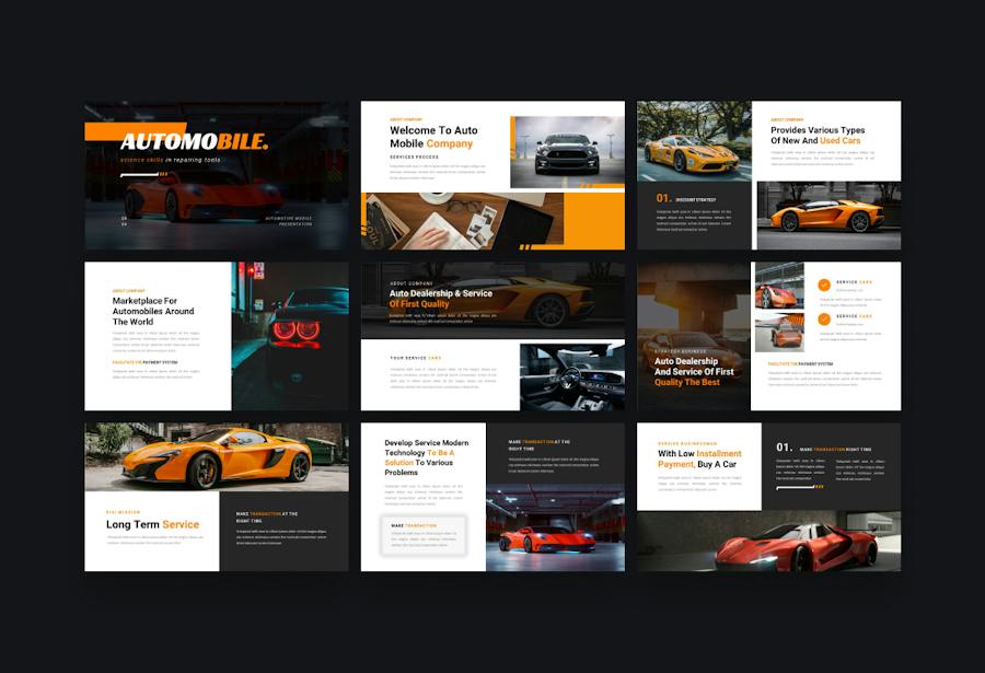 汽车跑车运动销售推广方案PPT模板 - PPT派