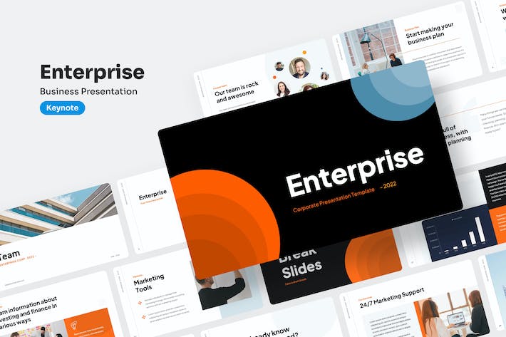 企业形象建设演讲Keynote模板 - PPT派