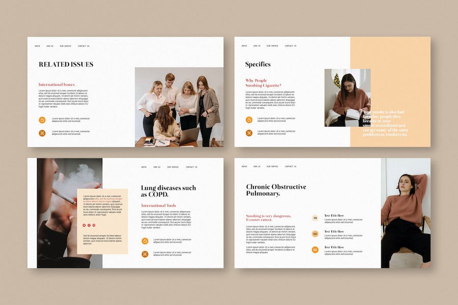 戒烟健康宣传教育推广PPT模板 - PPT派