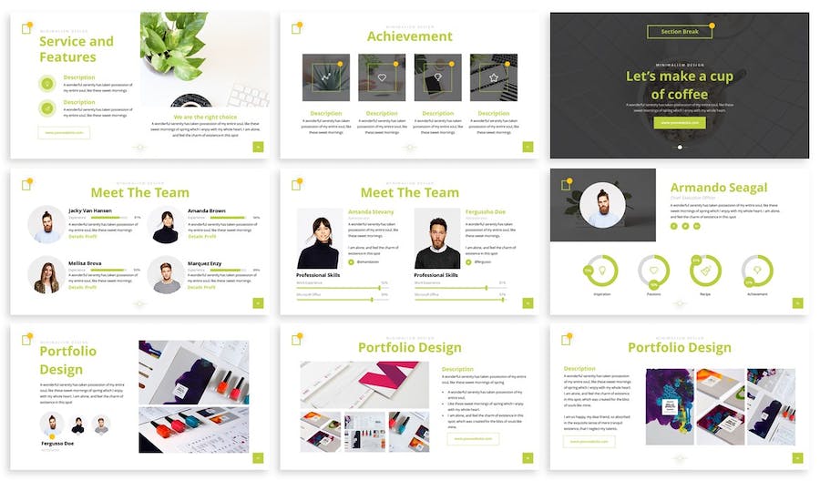 极简商务企业品牌推介创意设计展示方案PPT模板 - PPT派