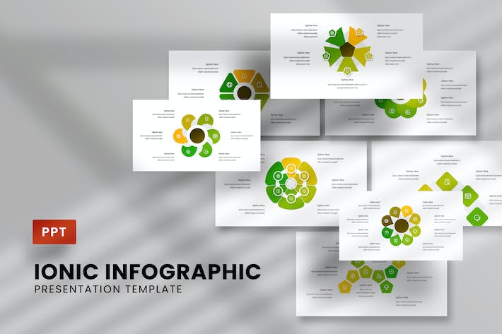 离子科学研究信息图形可视化PowerPoint模板 - PPT派