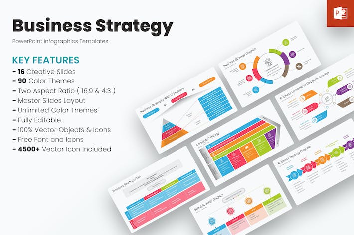 商业战略图表规划方案PPT模板 - PPT派