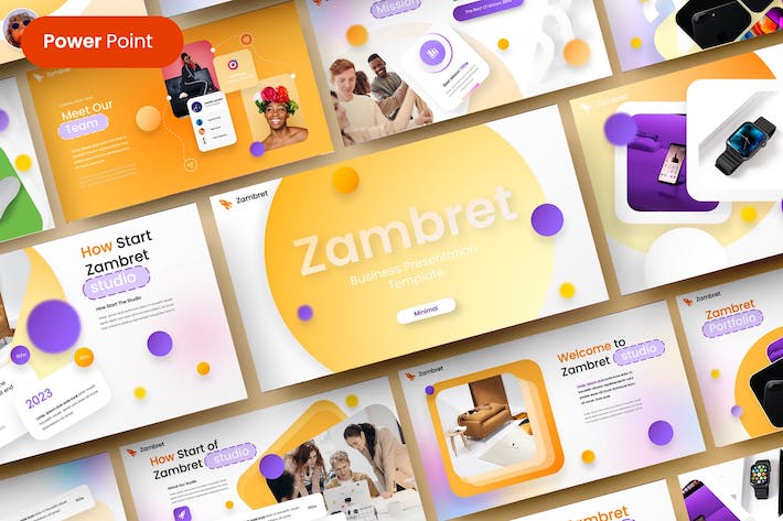 创意商务企业品牌展示PPT模板 - PPT派