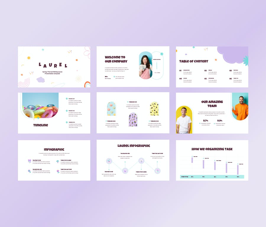 多用途创意商务项目汇报PPT模板 - PPT派