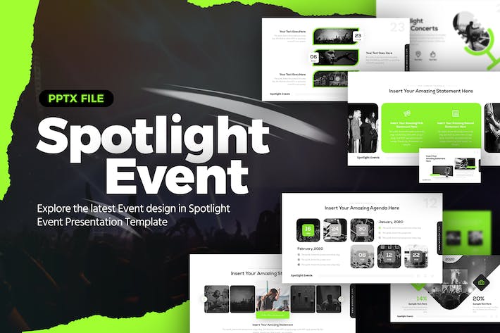 Spotlight-event-powerpoint-presentation-template - PPT派