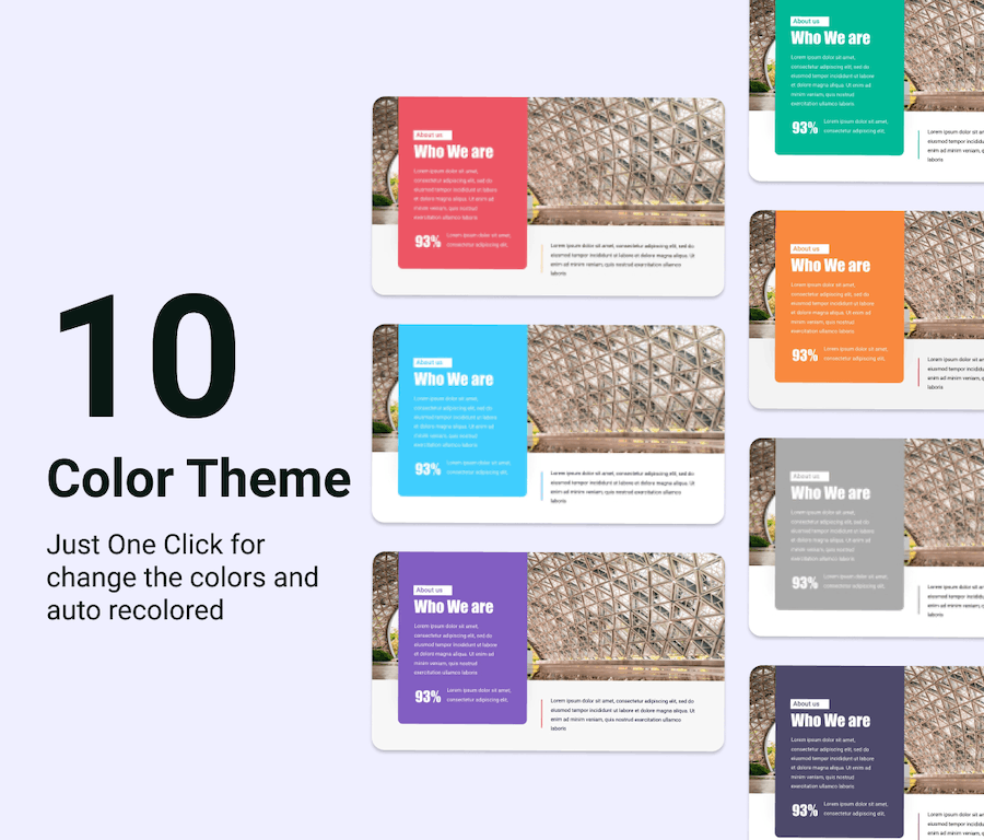 紫色创意公司介绍演示PPT模板 - PPT派