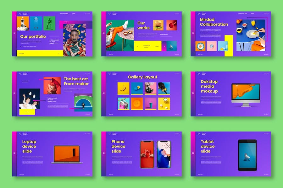 商业创意项目展示方案PPT模板 - PPT派