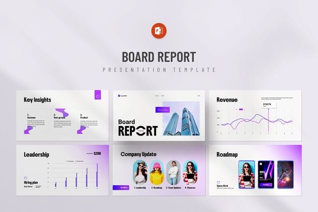 年度董事会报告财务展示业绩汇报PPT模板 - PPT派