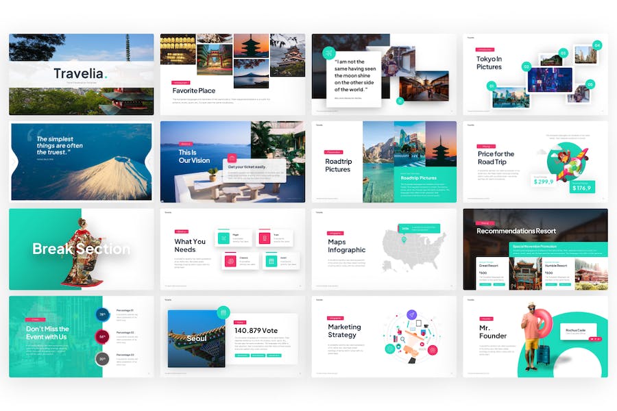 Travelia-现代-PowerPoint-模板 - PPT派