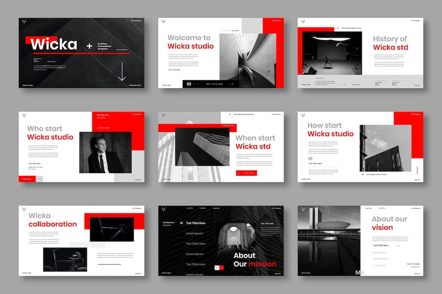 商务企业品牌营销推广Keynote模板 - PPT派