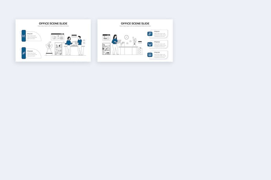 办公场景商务活动信息图表PPT模板 - PPT派