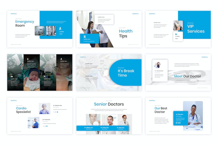 健康医疗咨询服务Keynote模板 - PPT派