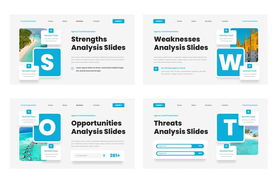旅游旅行服务推介Keynote模板 - PPT派