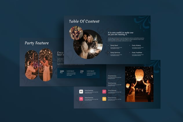 新年快乐庆祝活动方案展示PPT模板 - PPT派