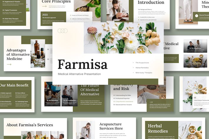 医疗诊疗替代方案展示PPT模板 - PPT派