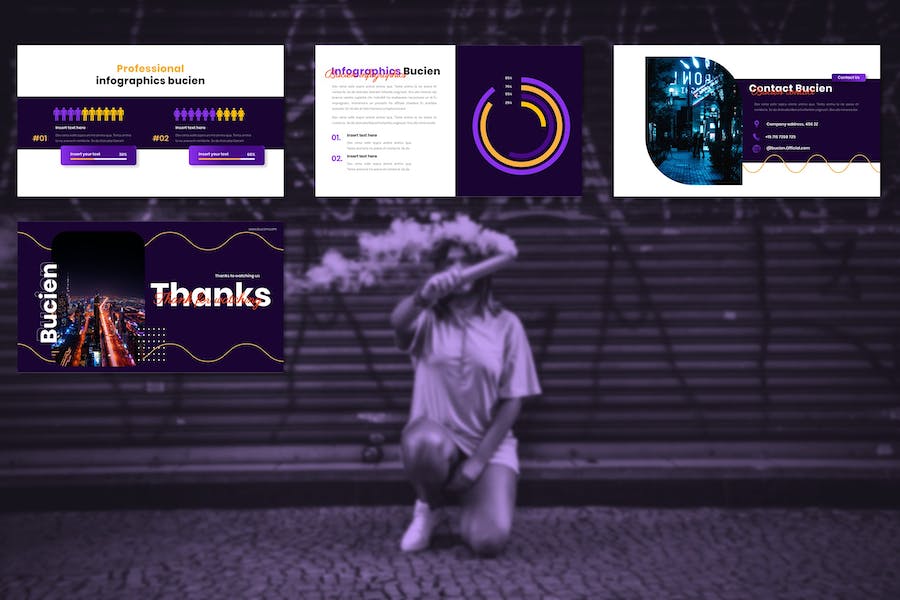 创意设计作品品牌展示Keynote模板 - PPT派