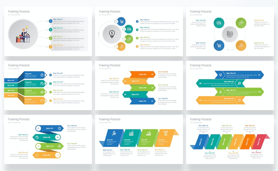 培训阶段流程展示Keynote模板 - PPT派