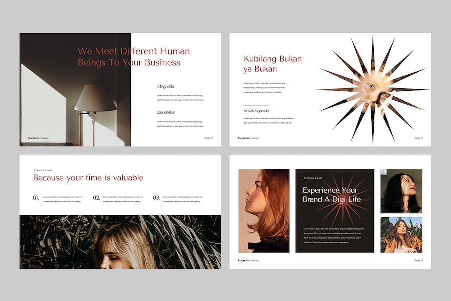 时尚优雅品牌推广展示Keynote模板 - PPT派