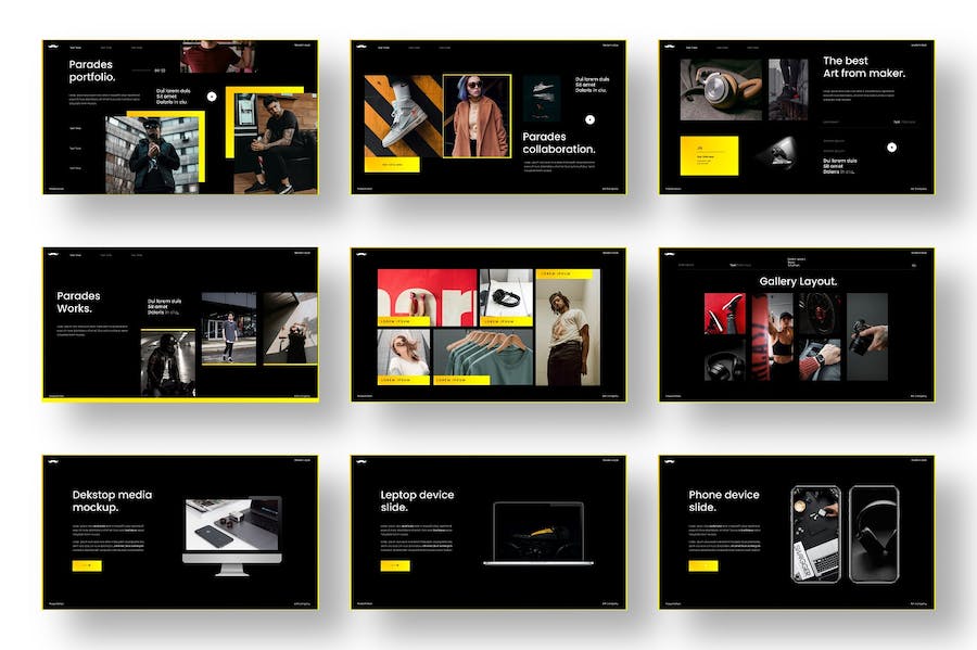 游行活动商务宣传推广Keynote模板 - PPT派