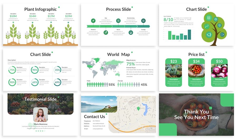 农业种植讲述展示生产管理运营PPT模板 - PPT派