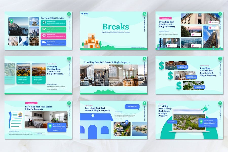 房地产项目销售推介PPT模板 - PPT派