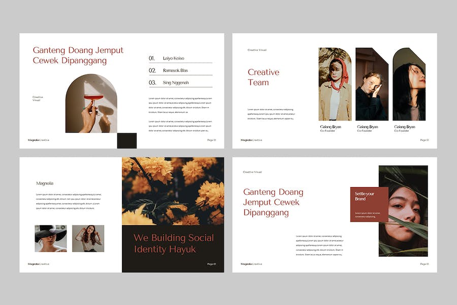 时尚优雅品牌推广展示Keynote模板 - PPT派